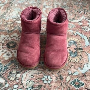 Ugg classic mini booties size 7.